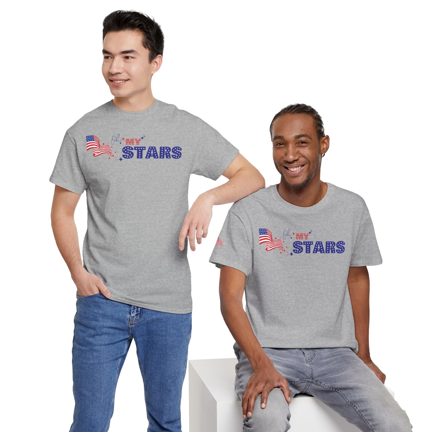 Patriotic Stars T-Shirt — American Flag Star Graphic Tee