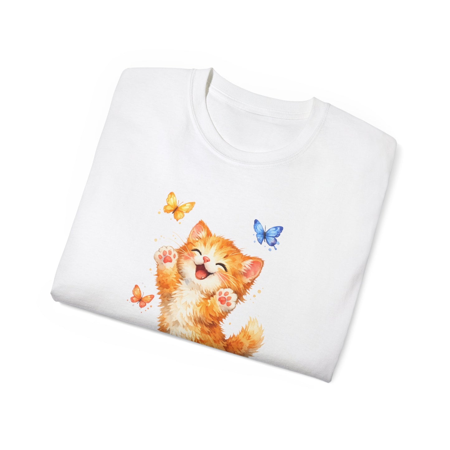 Playful Kitty T-Shirt — Cute Cat Graphic Tee