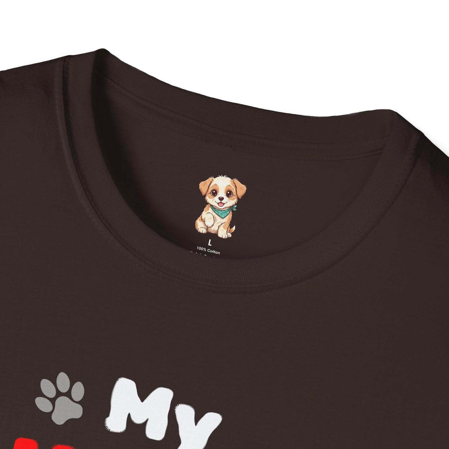 “My Heart Has Four Paws” Pet Lover T-Shirt