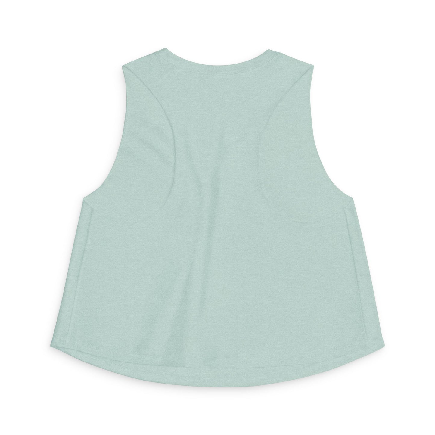 Chasing Sunshine Women's Crop Tank — Retro Sunset Palm Beach Top