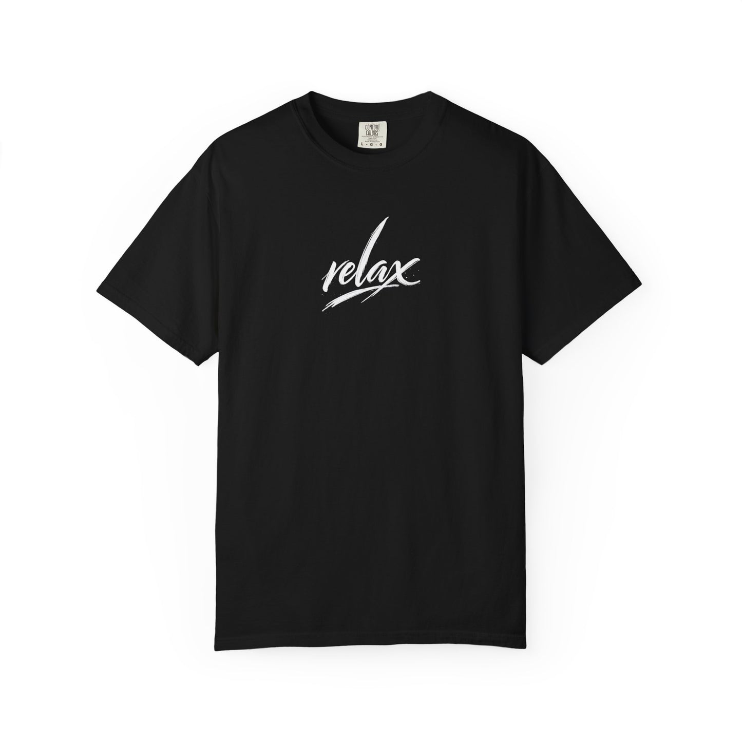 Relax Classic Garment-Dyed T-Shirt — Minimal White Crew Tee