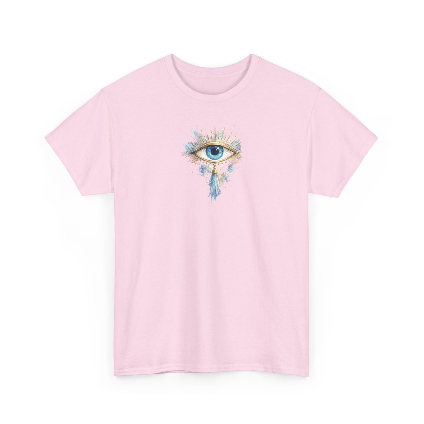 Mystic Watercolor Eye T-Shirt — Small Chest Art, Spiritual Boho Tee
