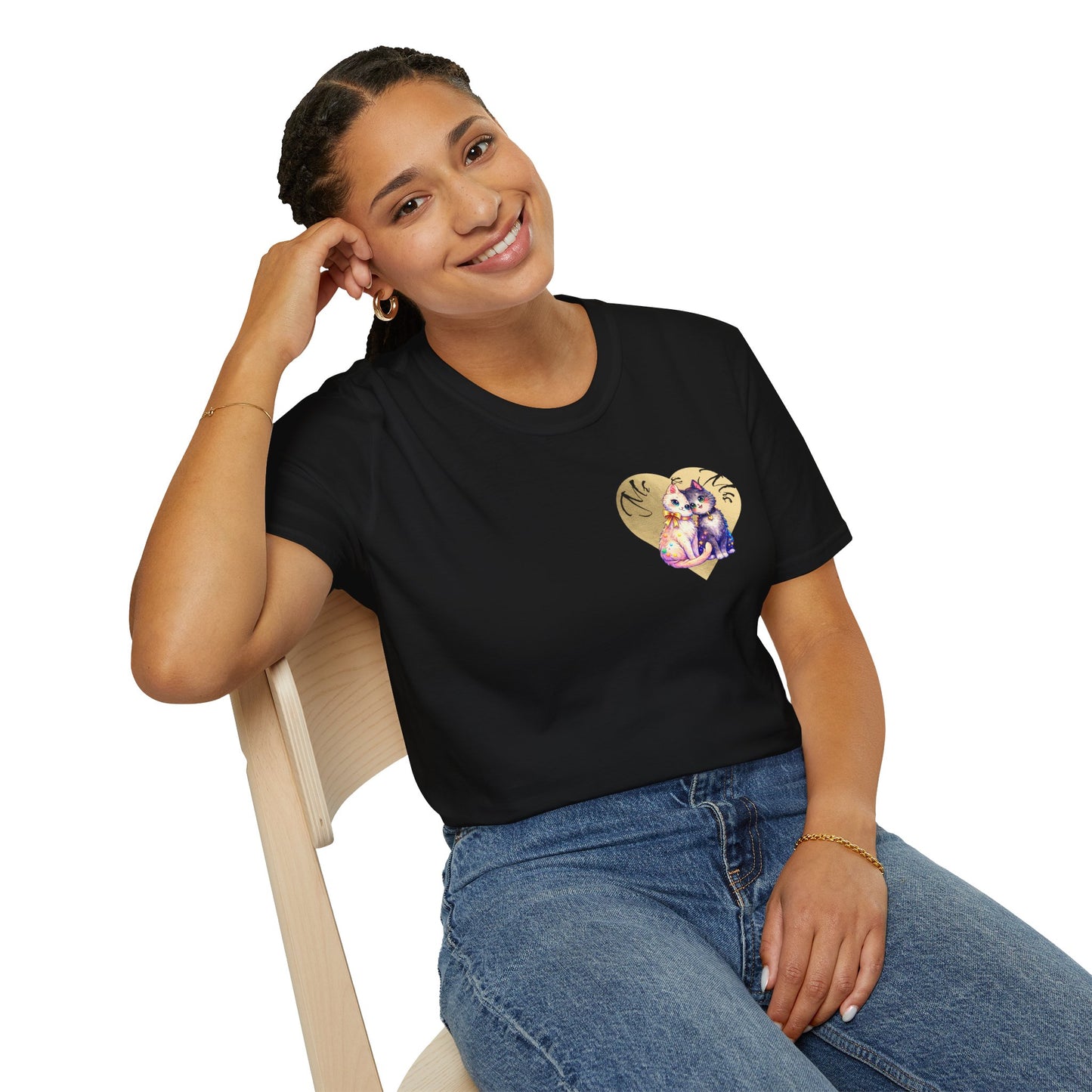 Heart Paw Print T-Shirt — Cute Cat & Dog Love Graphic Tee