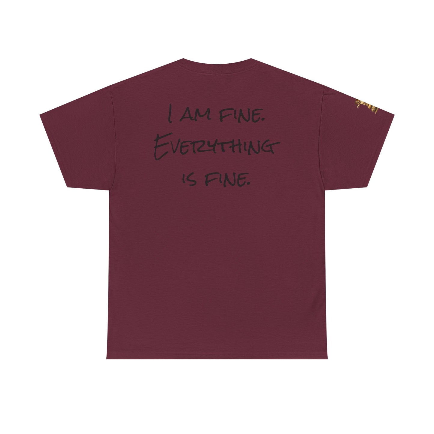 I Am Fine Everything Is Fine T-Shirt — Funny Dog Balancing Graphic Tee