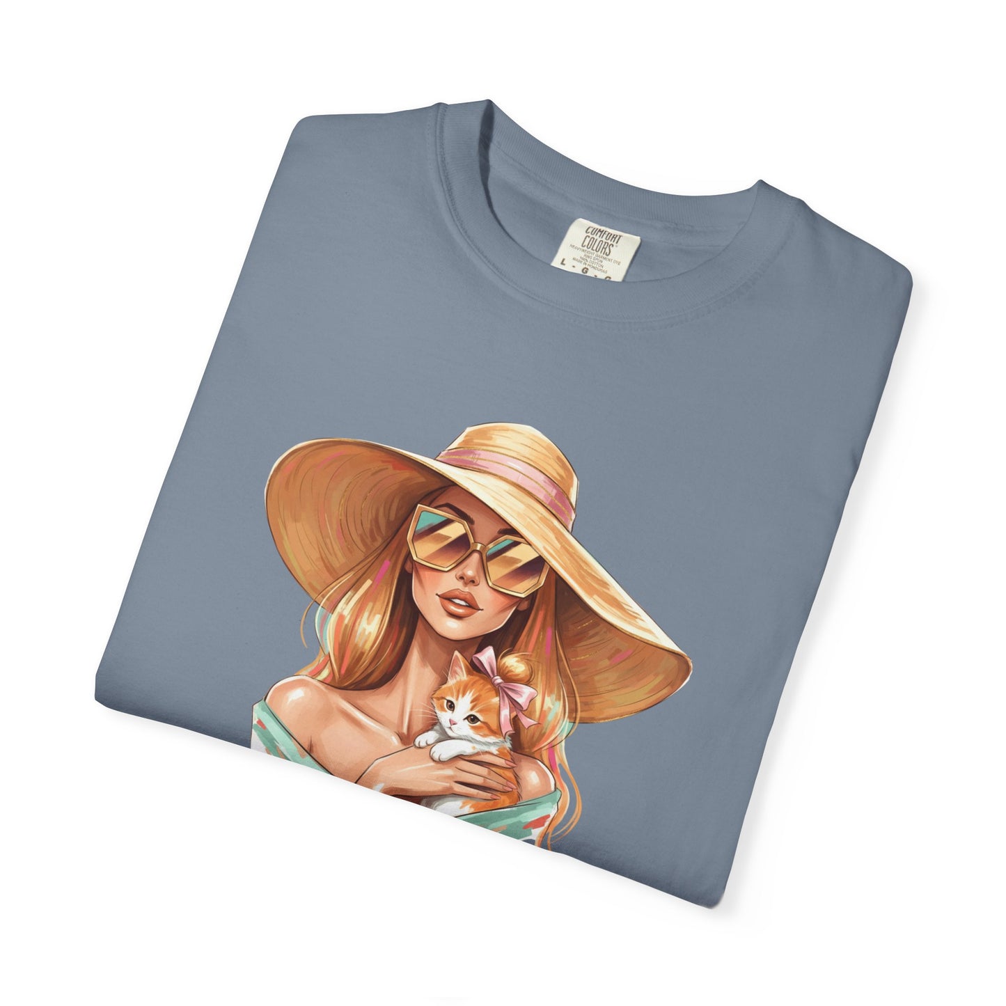 Fashion Icon Hugging Cat T-Shirt