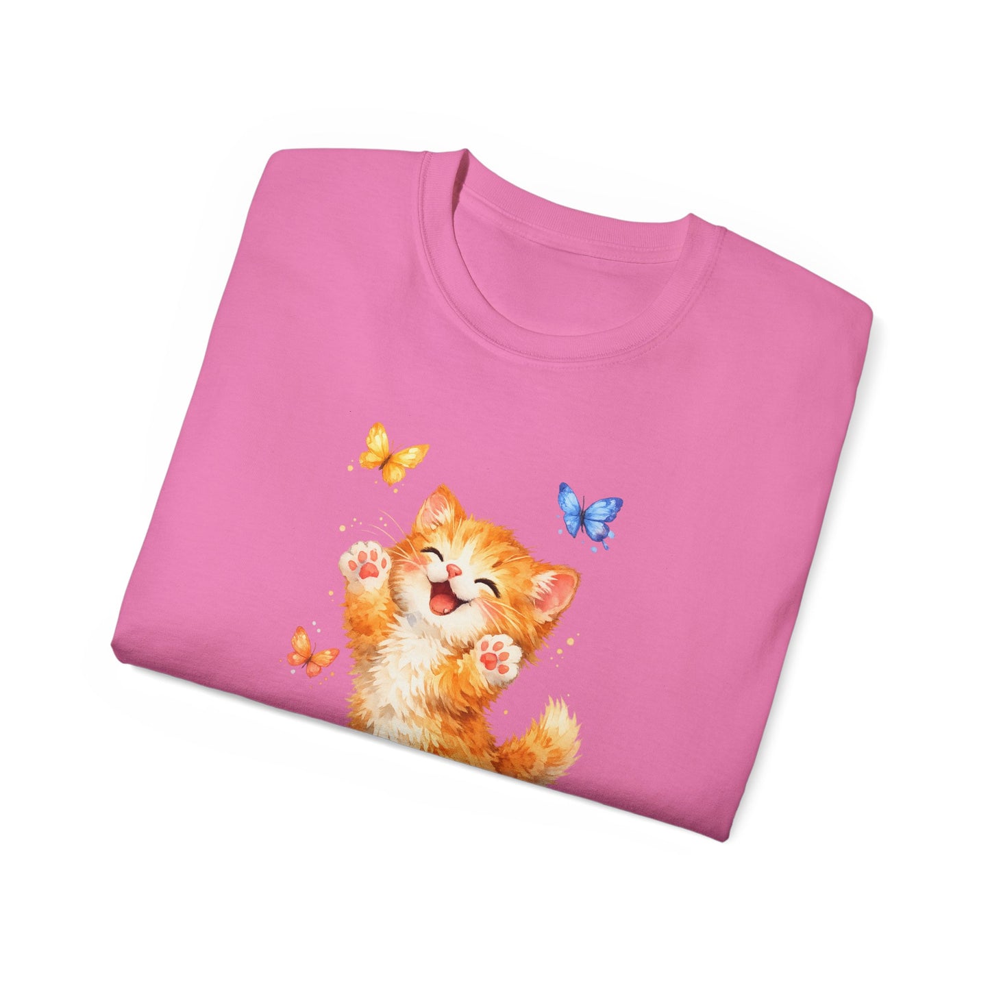 Playful Kitty T-Shirt — Cute Cat Graphic Tee