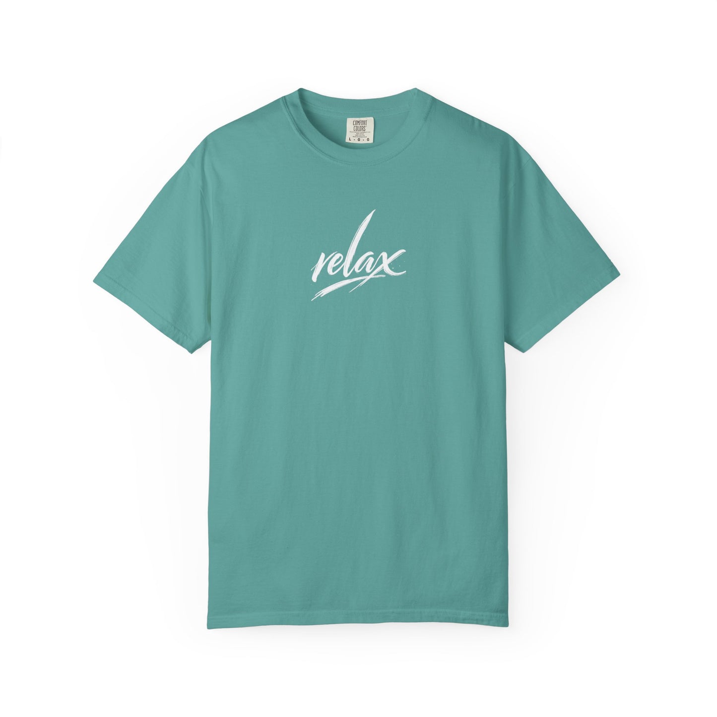 Relax Classic Garment-Dyed T-Shirt — Minimal White Crew Tee