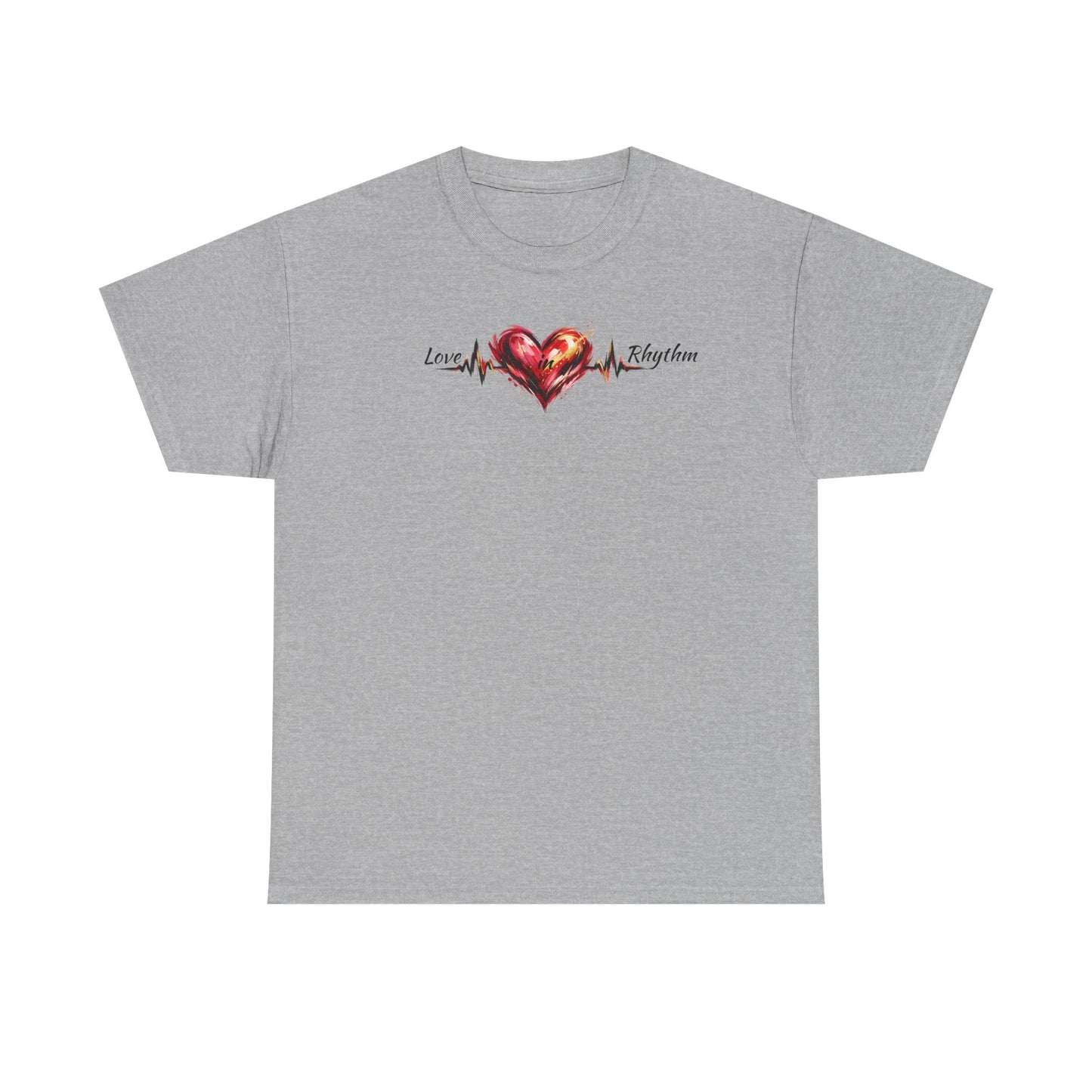 Love in Rhythm T-Shirt — Romantic Typography Tee