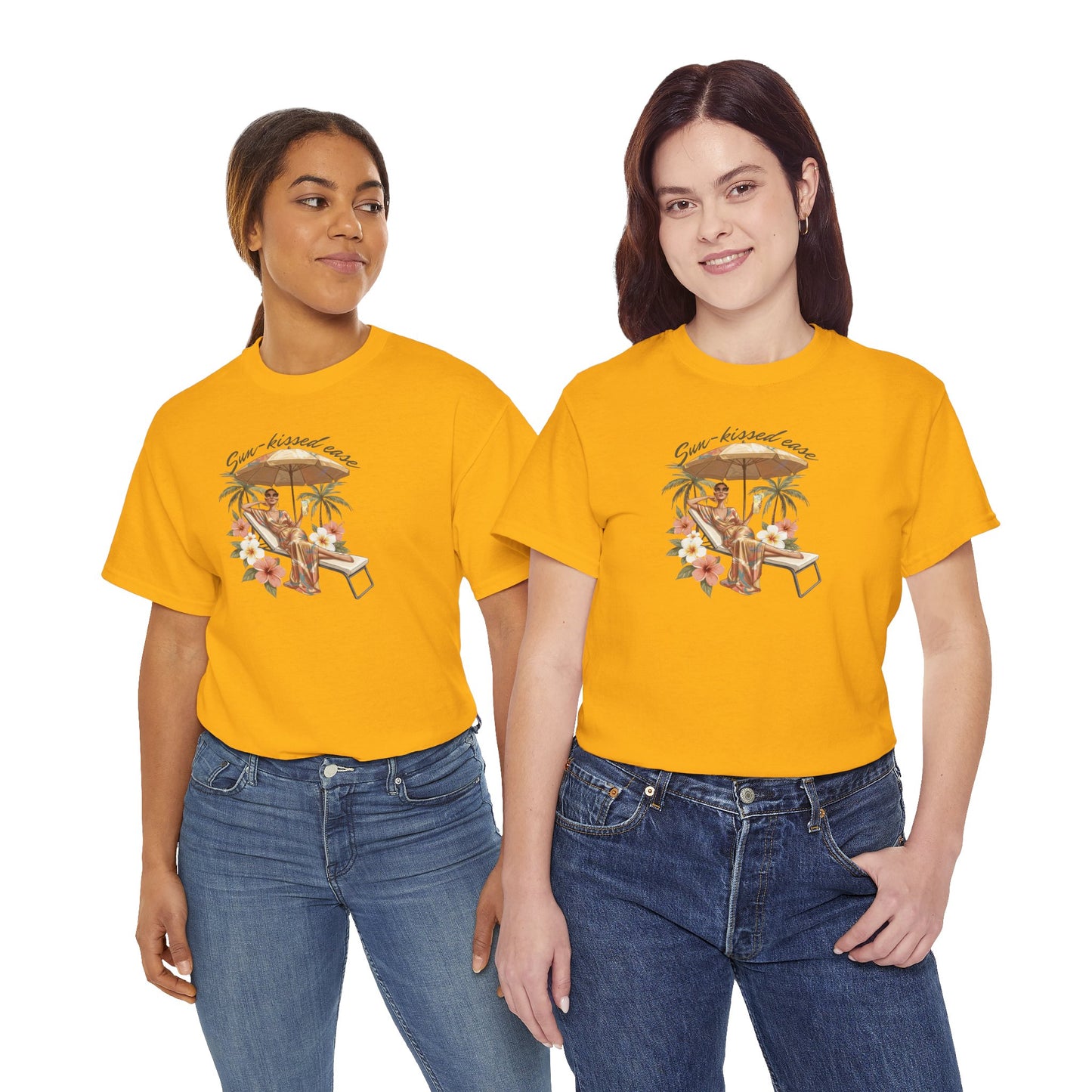 Sun-Kissed Ease Tee — Relaxed Summer Graphic T-Shirt