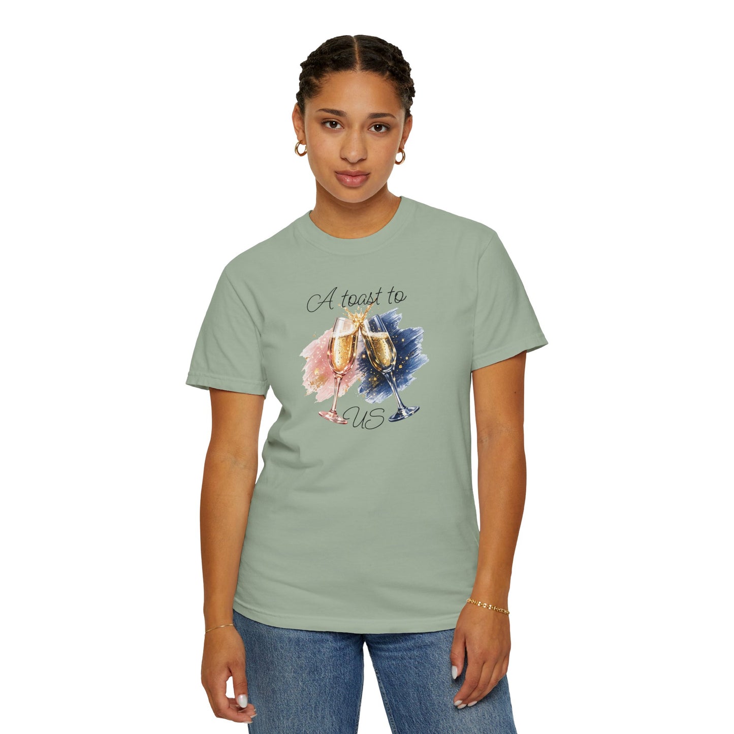 "A Toast to Us" T-Shirt —Champagne Toast Graphic Tee