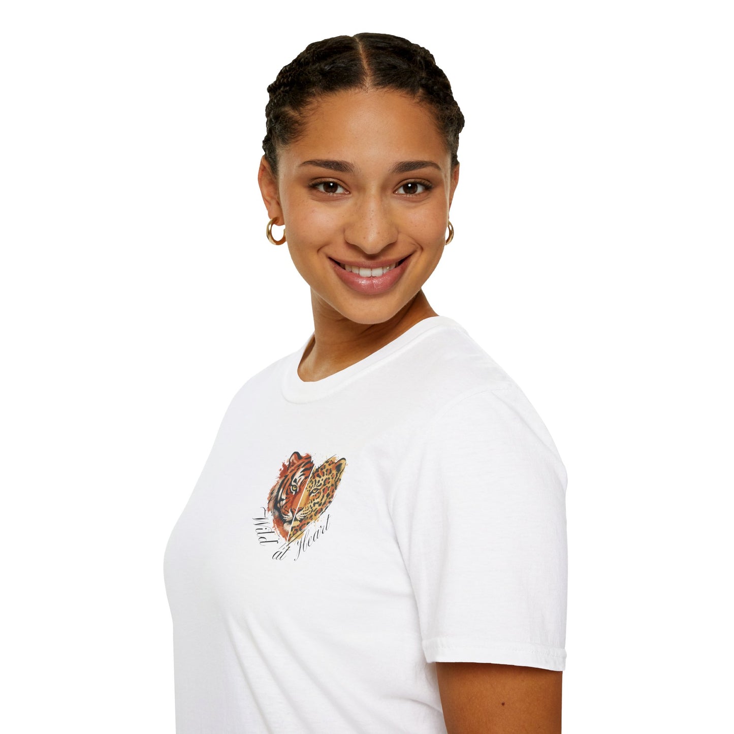 Wild at Heart T-Shirt — Watercolor Leopard Heart Graphic Tee