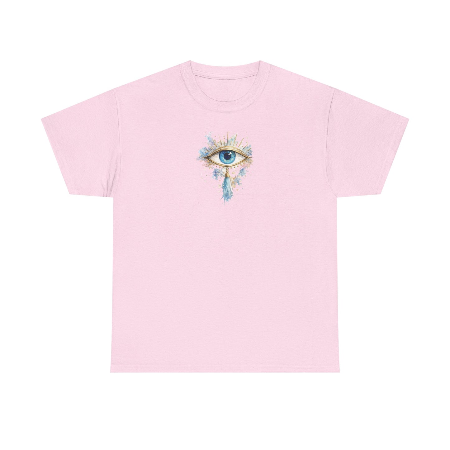 Mystic Watercolor Eye T-Shirt — Small Chest Art, Spiritual Boho Tee