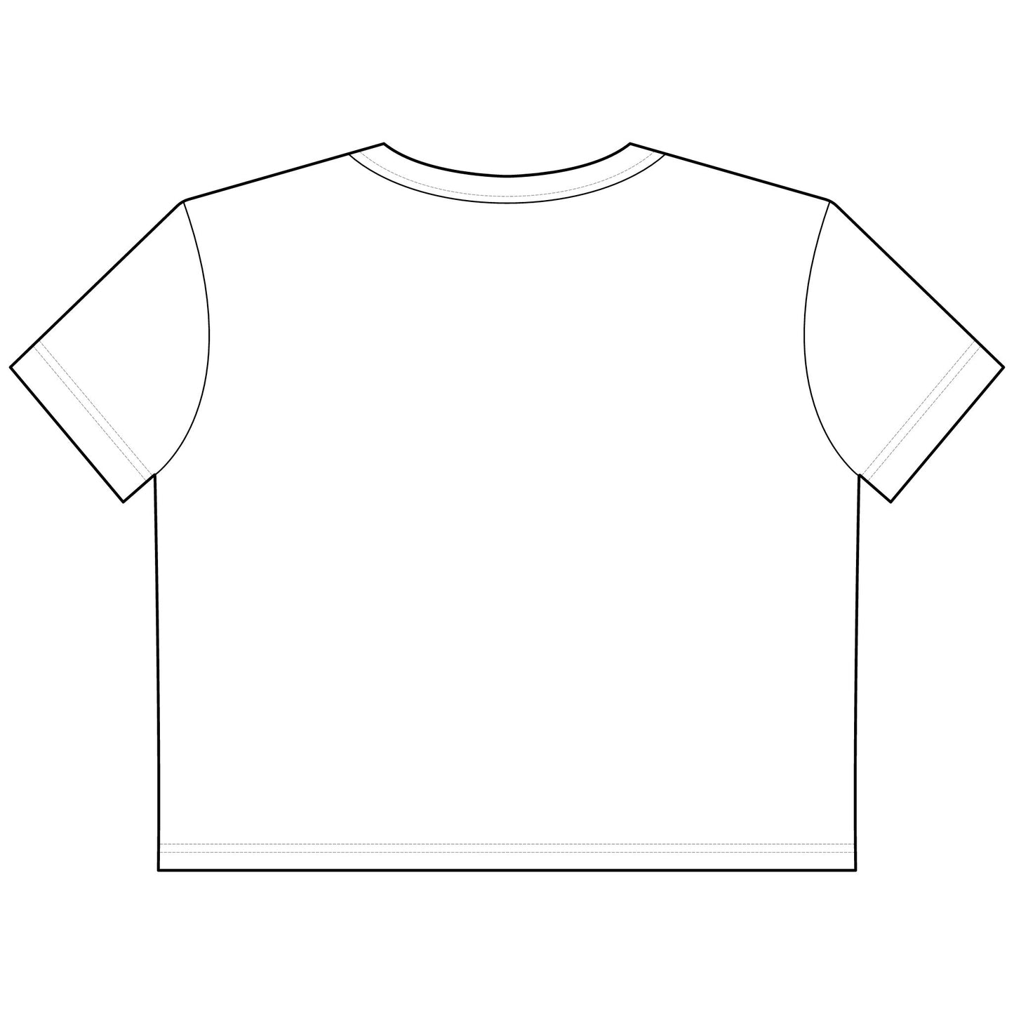 LOVE Sequin Heart Cropped Tee