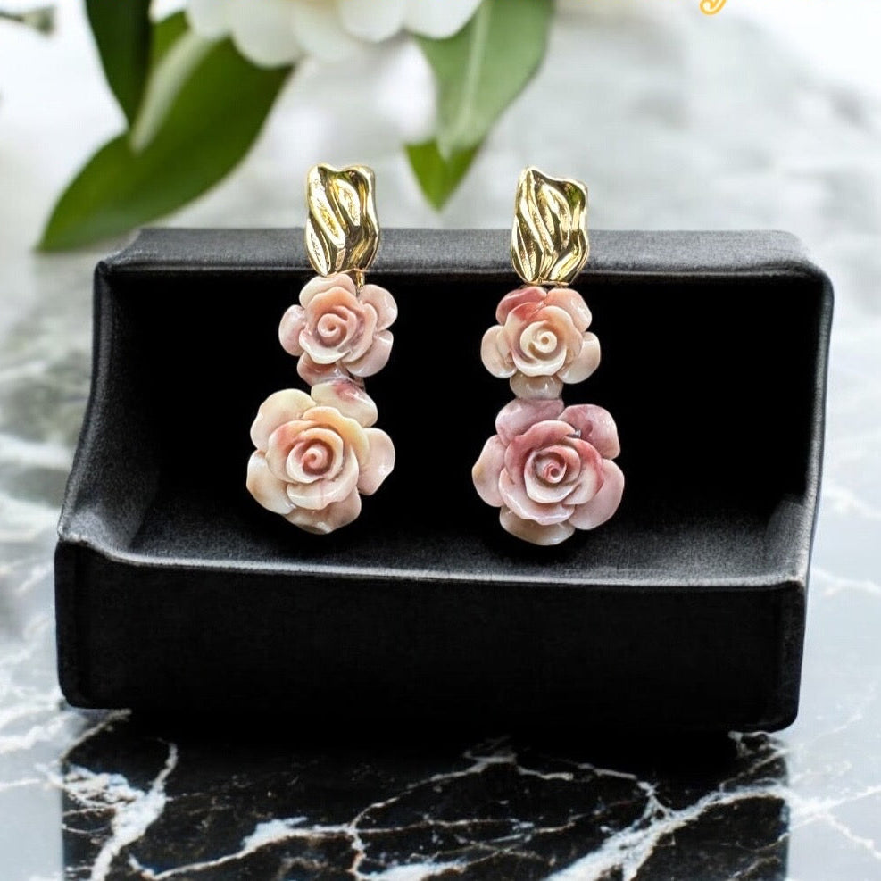 Mother of Pearl Earrings | Real Seashell Gift