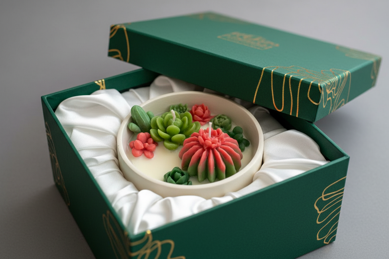 Succulent Candle