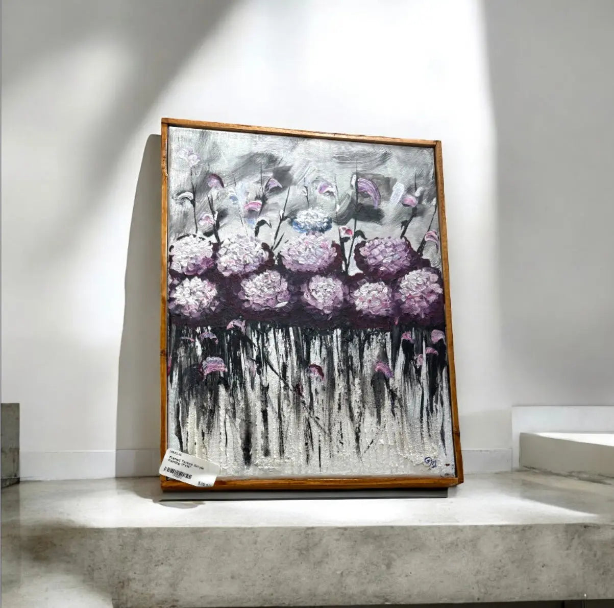 original abstract flower painting