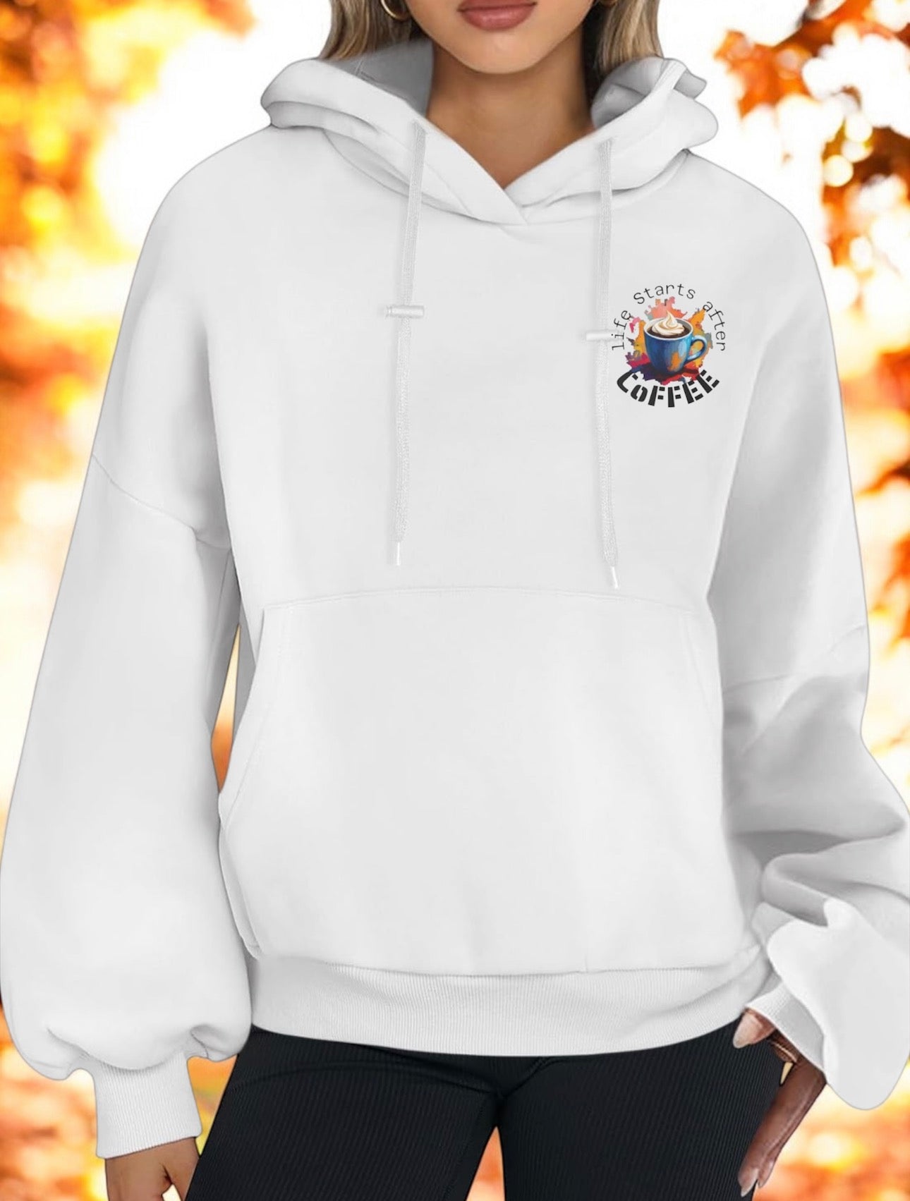 Coffee Hoodie — "Life Starts After Coffee"  Graphic Pullover