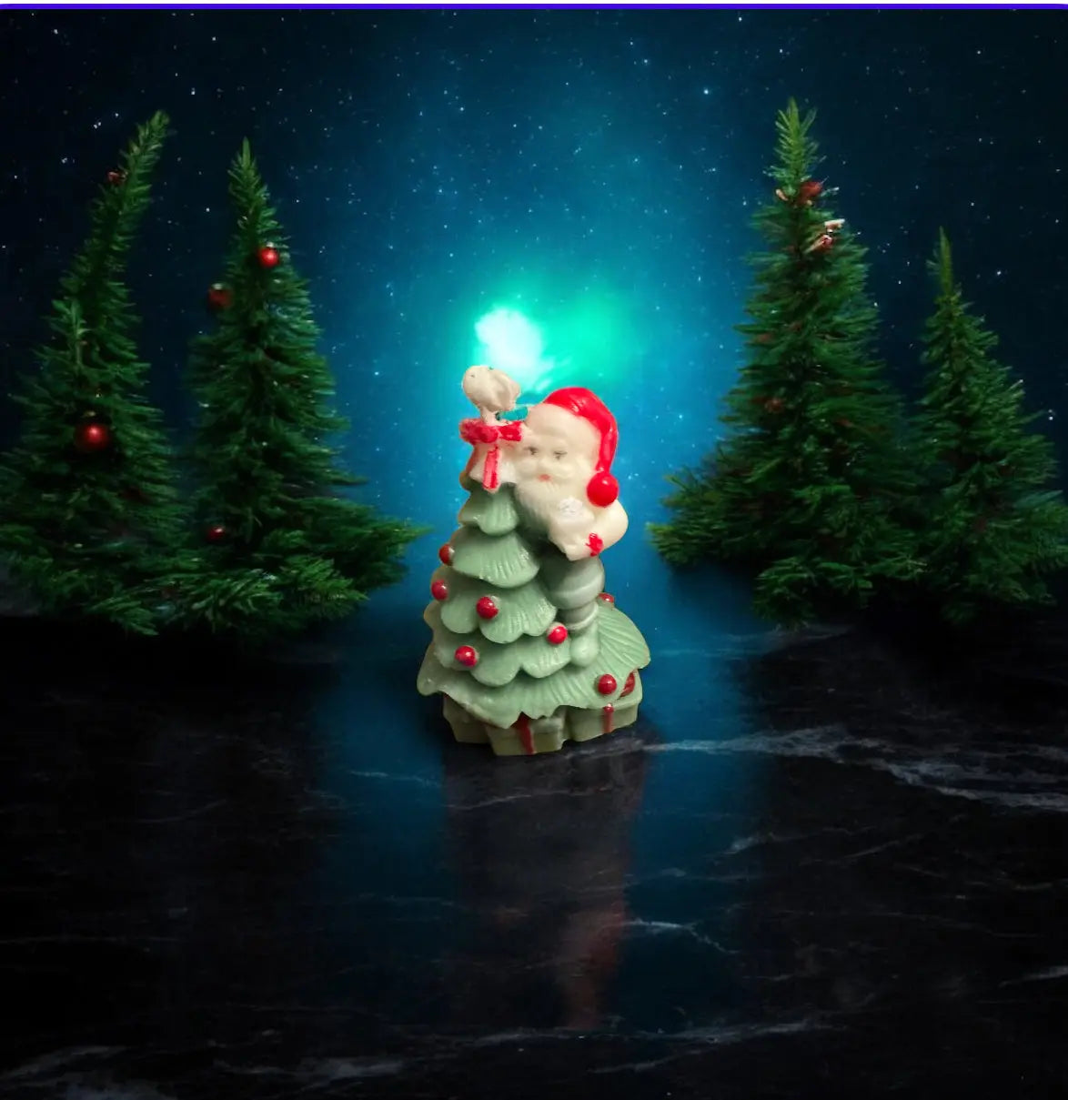 handcrafted Christmas candle beeswax