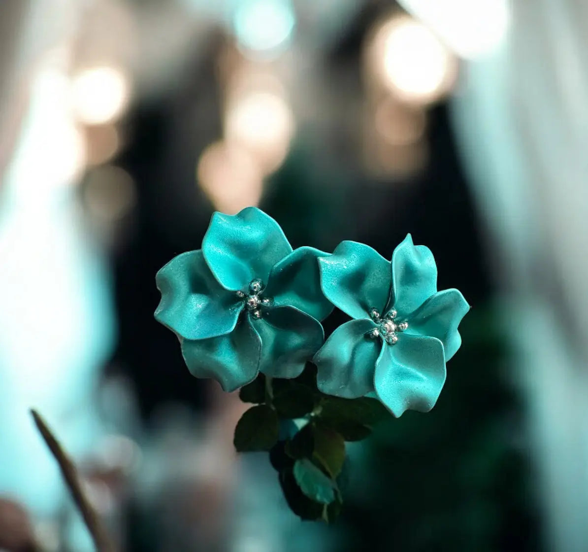 Teal Resin Earrings 2026 Trend