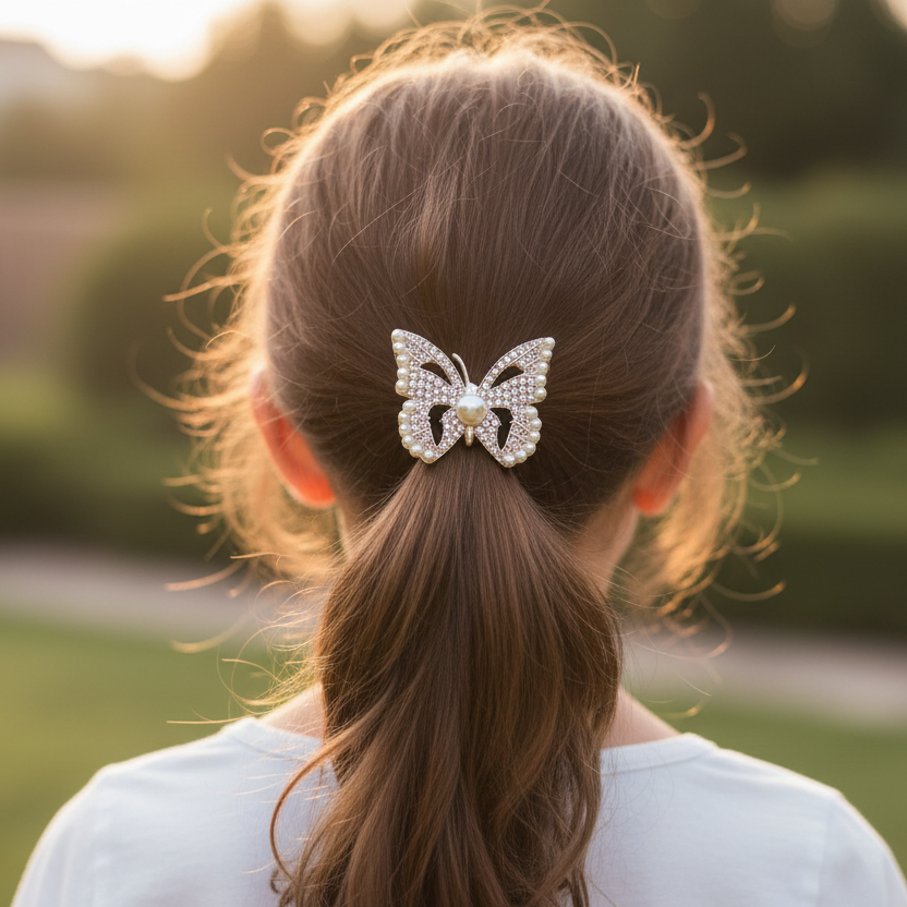 Elastic Hair Butterfly Elastic Hair Tie for Women