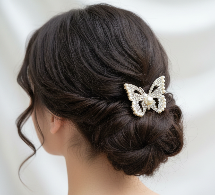 Elastic Hair Butterfly Elastic Hair Tie for Women