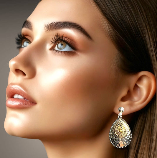 Vintage Inspired Teardrop Earrings | Unique Handmade Jewelry