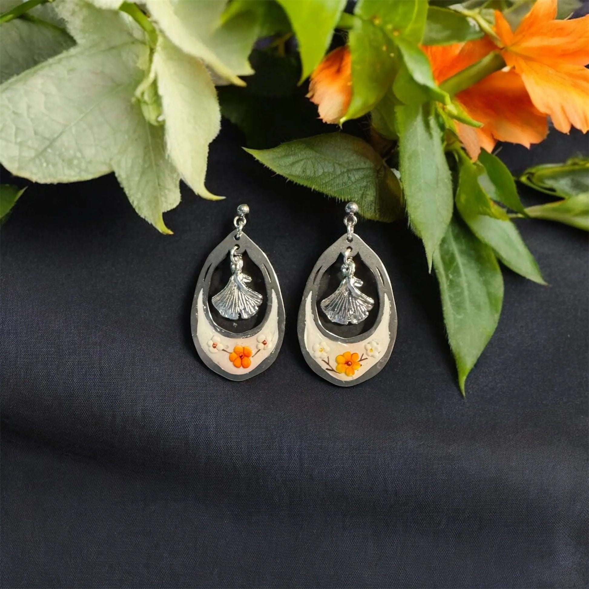 Botanical Resin Earrings MehrArt collections