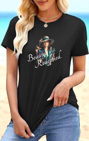 Beauty, Redefined. T-Shirt — Garment-Dyed Statement Tee