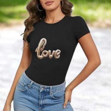 Love Graphic T-Shirt — Minimal Heart Script Tee