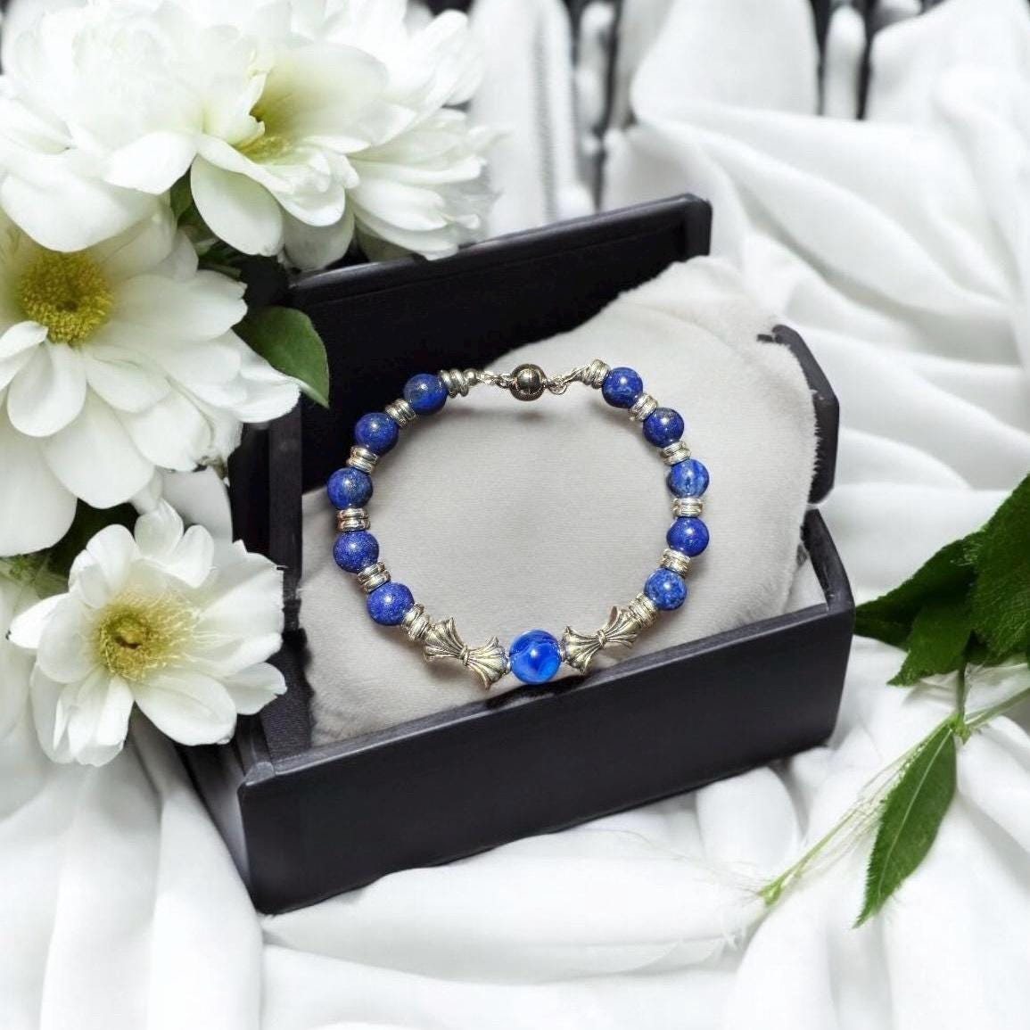 Lapis Lazuli Bracelet | Natural Gemstone Jewelry