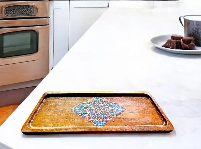 Walnut Charcuterie Board | Handmade Wooden Serving Tray MehrArt collections