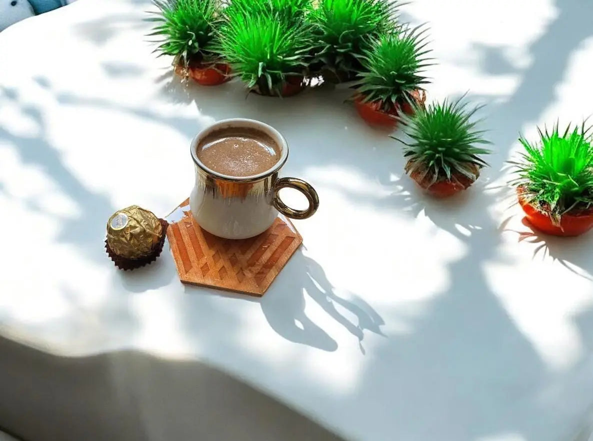 Resin Wood Coasters set  | Handmade Food Safe MehrArt collections