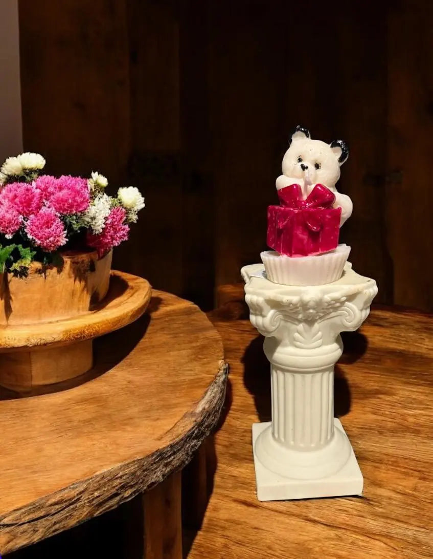Candle Favors: Teddy Bear Candle Baby Shower Favor - MehrArt collections