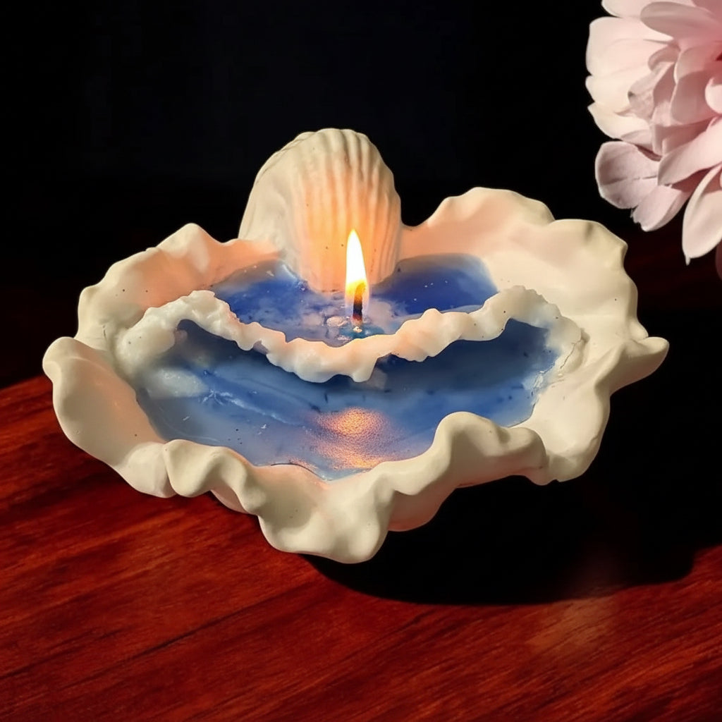 Beeswax Sea Candle: 3D Ocean Design, Eco-Friendly Home Decor MehrArt collections