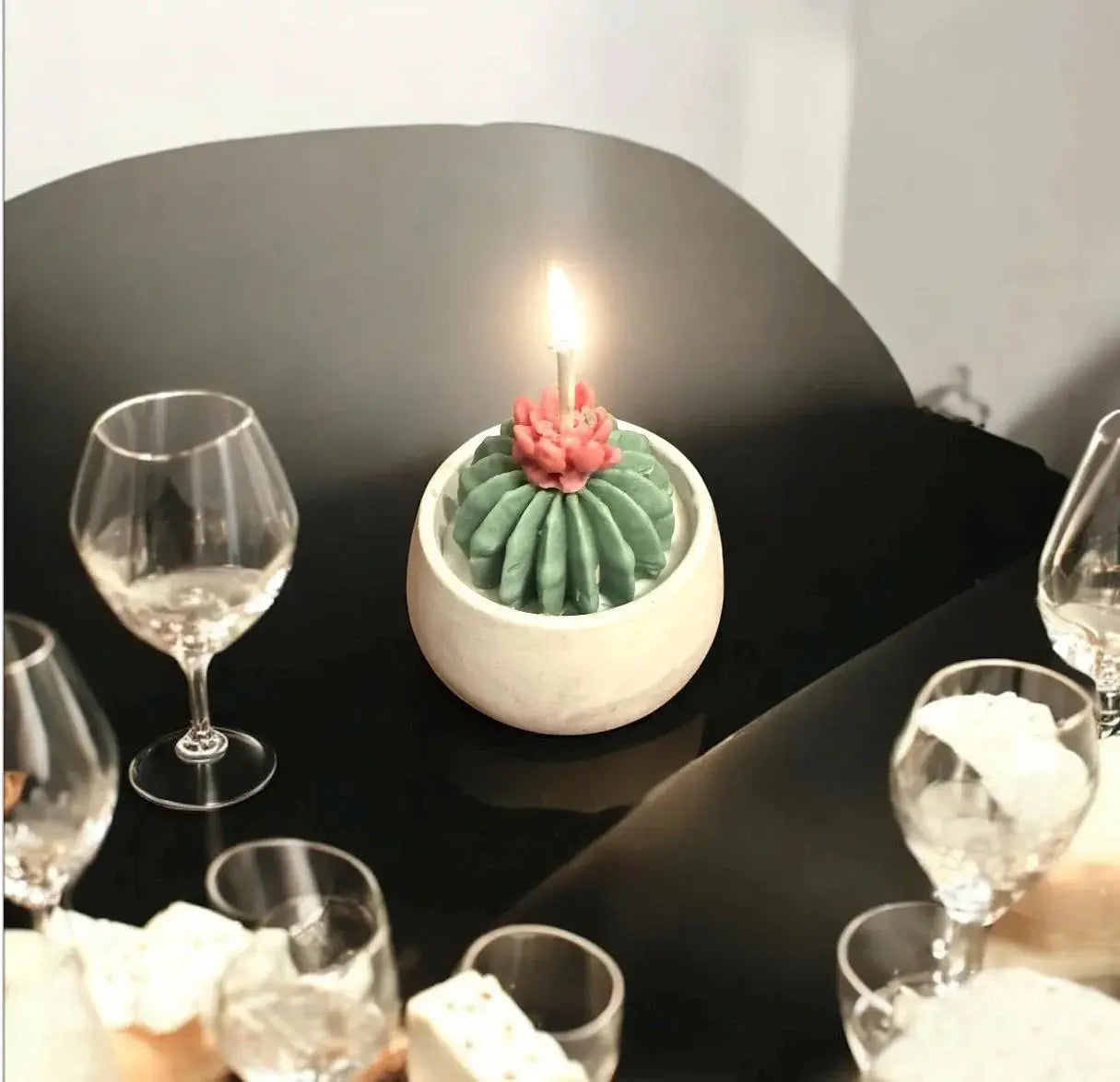 Beewax Succulent cactus candle| natural Beewax candle: housewarming gift for her MehrArt collections