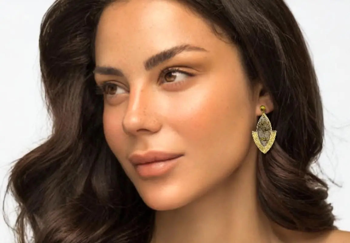 "Lightweight Handmade Resin Dangle Earrings – Birthday Gift for Her – Unique Gift for Women – Colorful Statement Earrings"