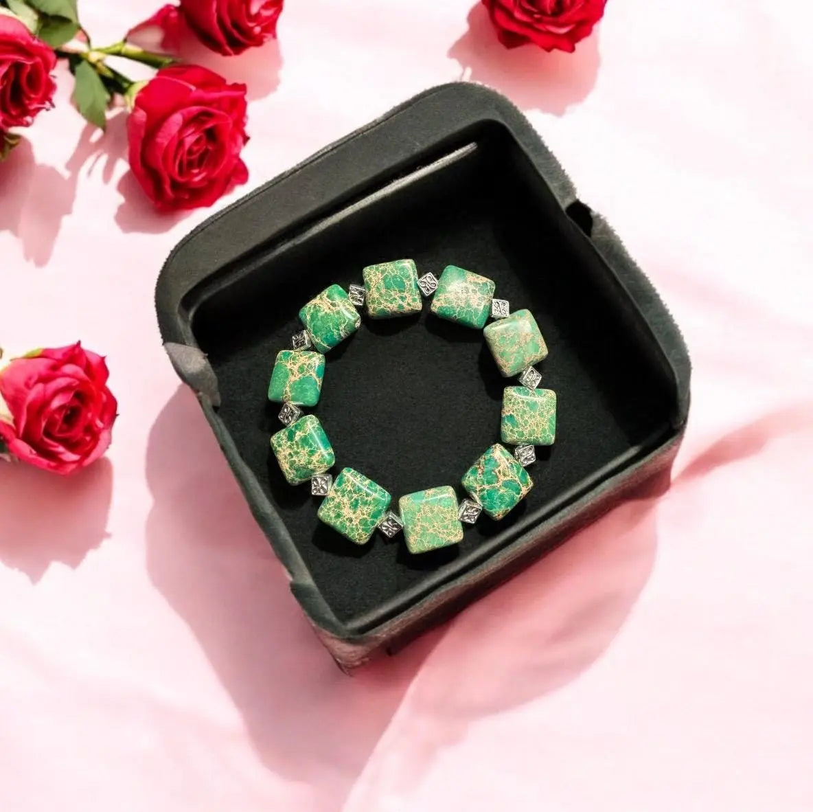 Square Jasper Boho Healing bracelet MehrArt collections
