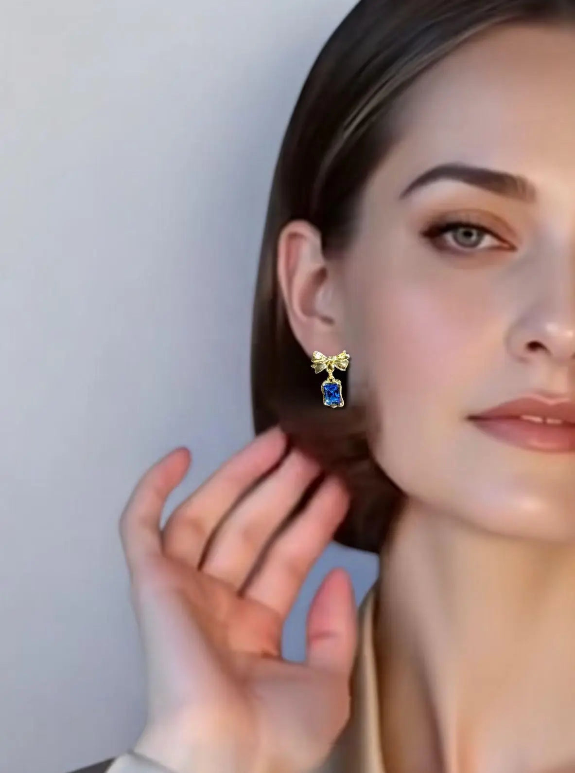 Bow Tie Dangle Earrings: Hypoallergenic Jewelry MehrArt collections