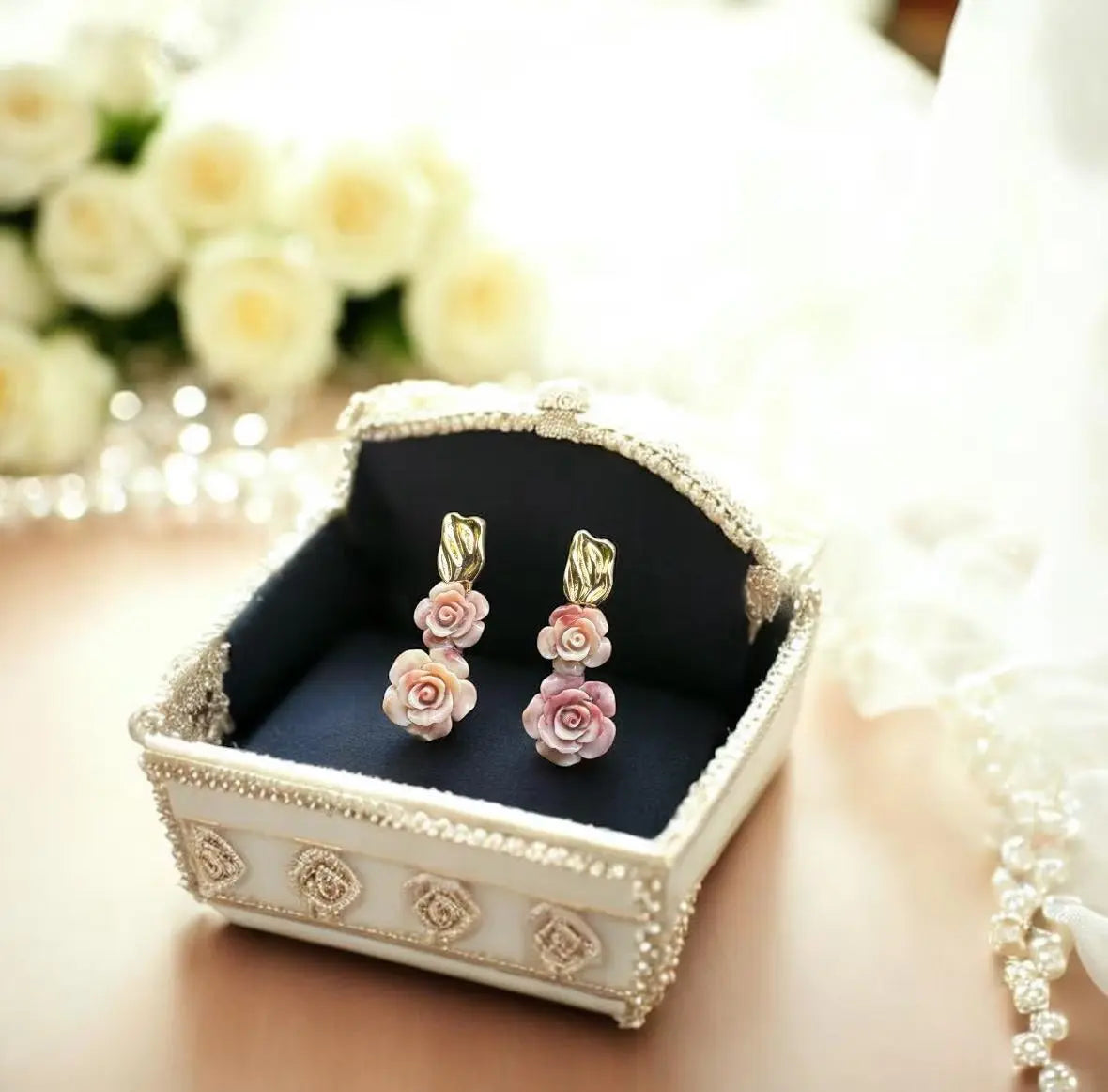 Mother of Pearl Earrings | Real Seashell Gift