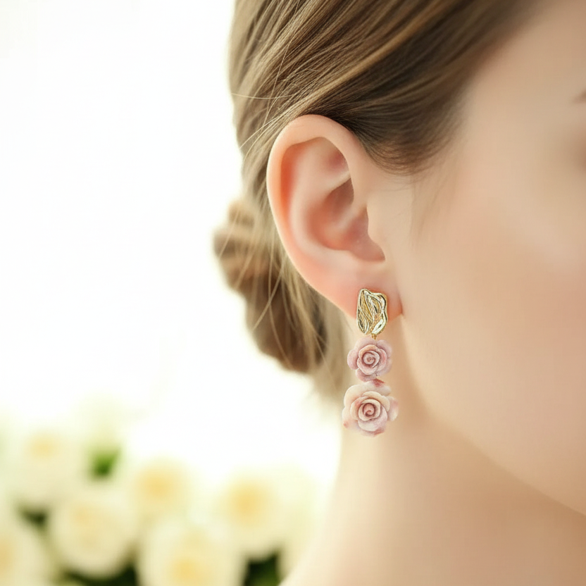 Mother of Pearl Earrings | Real Seashell Gift