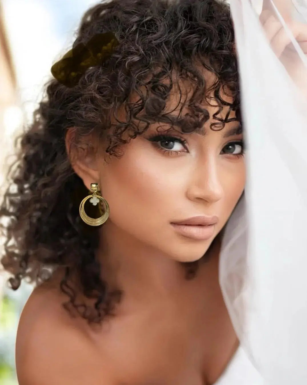 Clover Earrings | Minimalist Drop Style - MehrArt collections