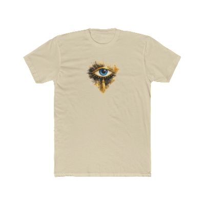 Mystic Blue Eye Graphic Tee — Golden Paint Splash
