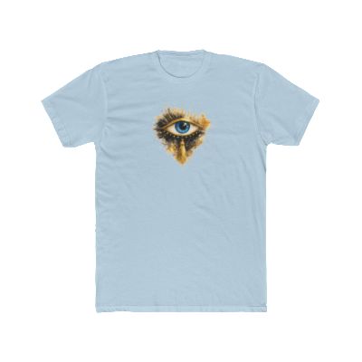 Mystic Blue Eye Graphic Tee — Golden Paint Splash